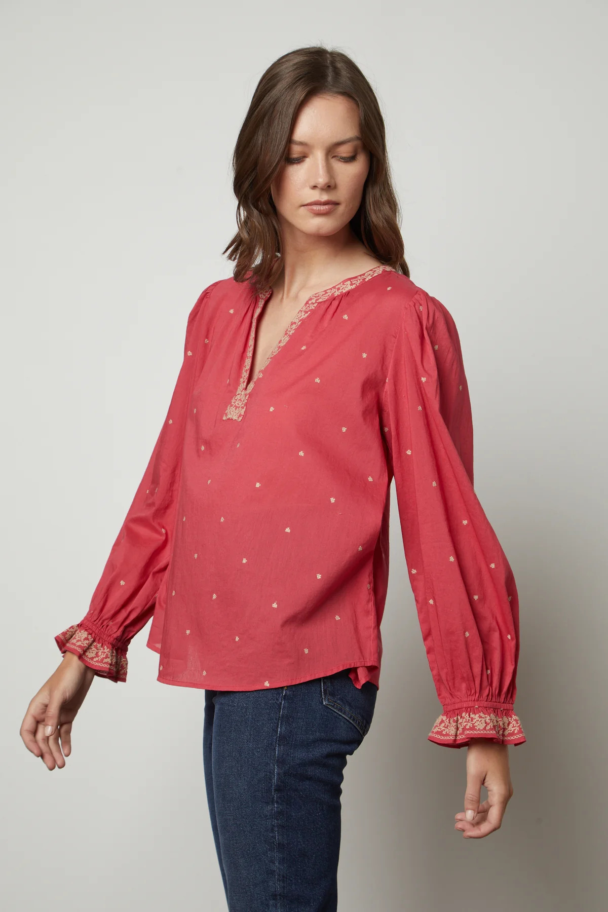 ANIA EMBROIDERED BOHO TOP - Image 2