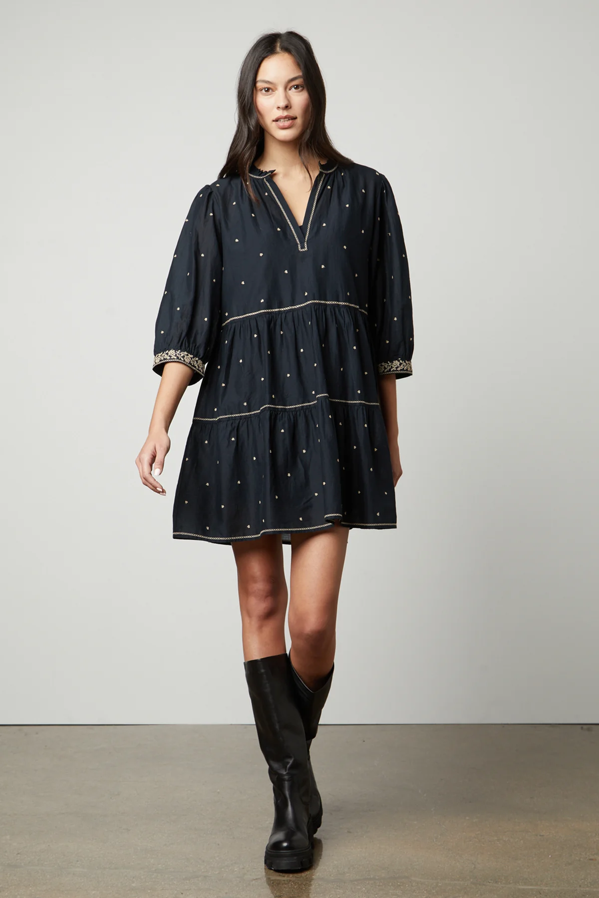 KILEY EMBROIDERED BOHO DRESS - Image 6