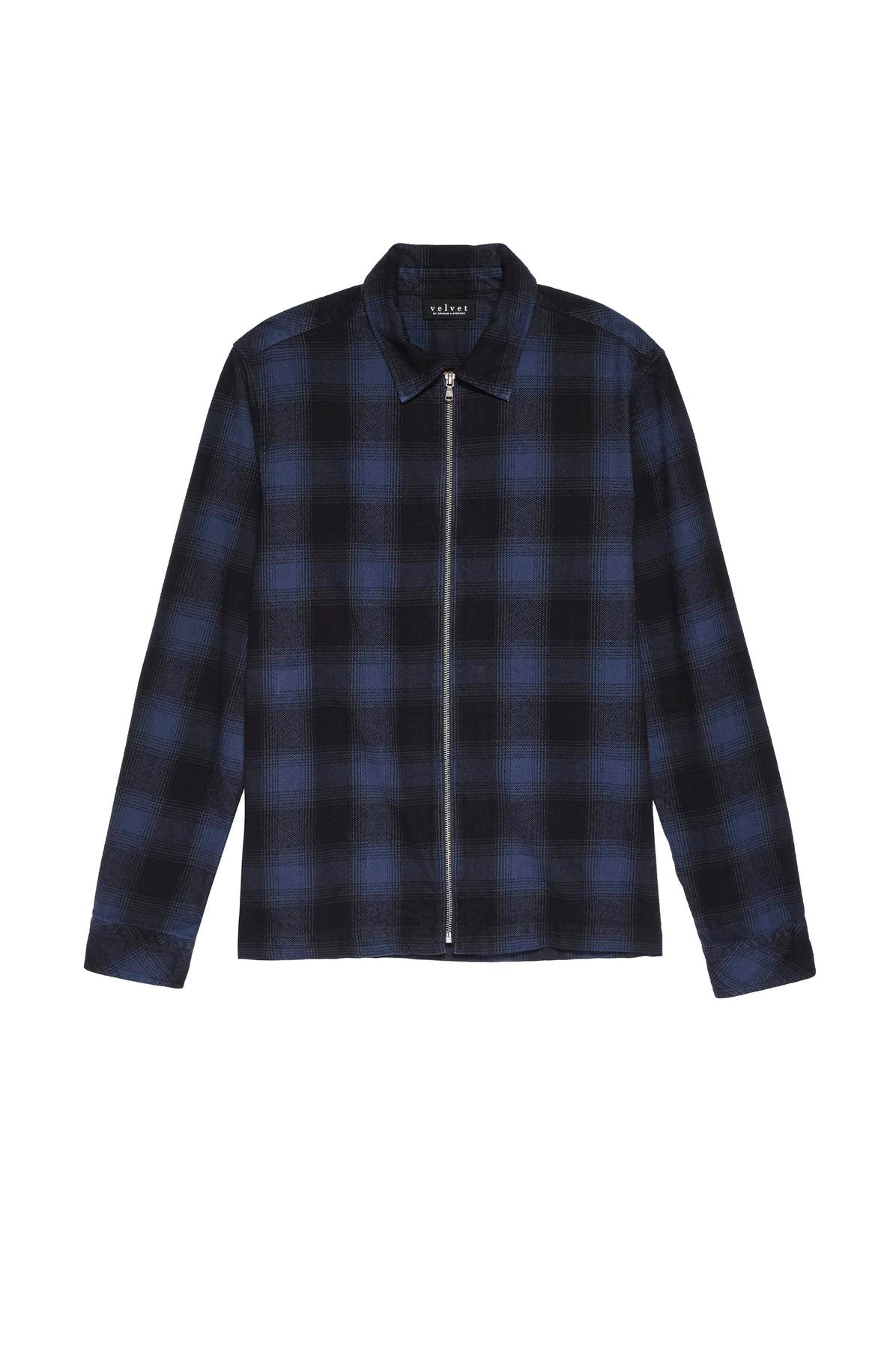 MARK ZIP-UP PLAID SHIRT - Image 6