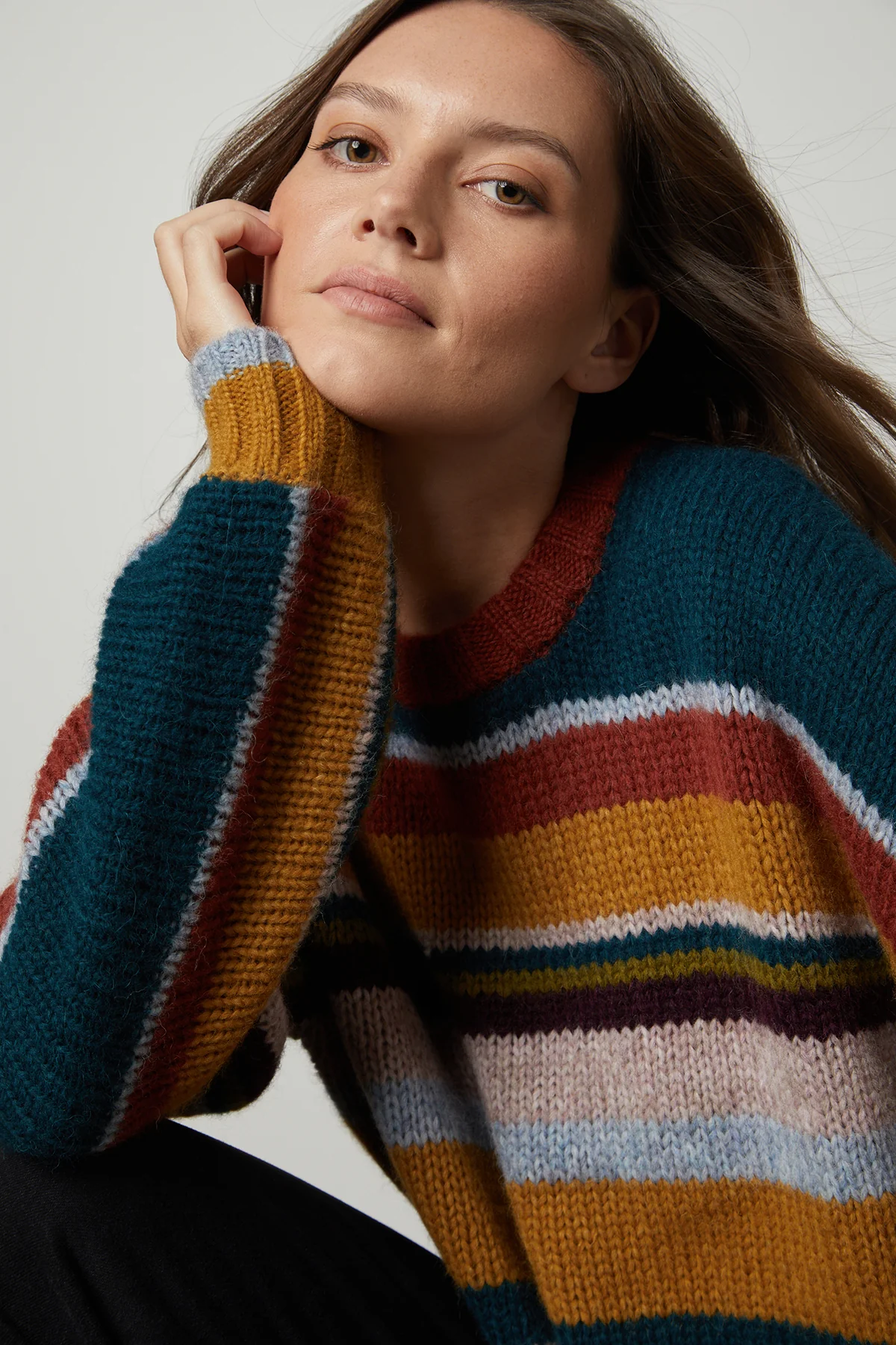 SAMARA STRIPED CREW NECK SWEATER - Image 5